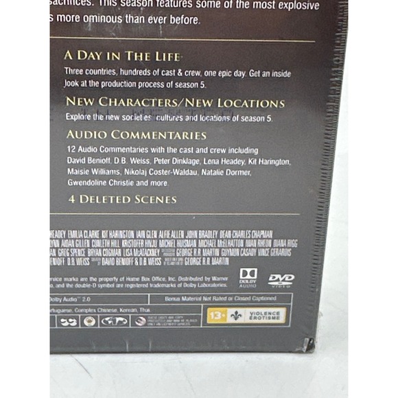 Game of Thrones The Complete Fifth Season DVD Box Set New - Picture 8 of 10